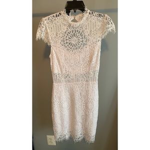 White Lace Bebe Dress